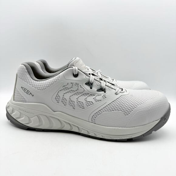 KEEN Utility Mens Cully Comp Toe Work Sneakers US 11.5 D Grey White SR NIB main image 10